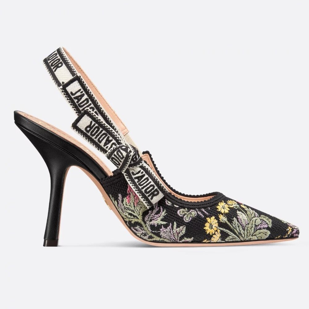 DIOR J'ADIOR Millefiori Unicorn Garden Slingback Sandals Heels Pumps